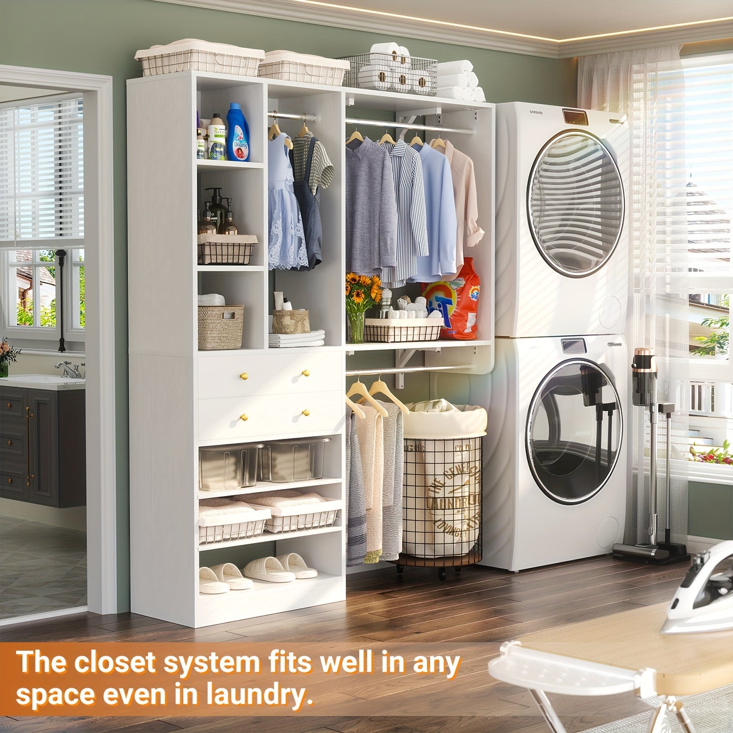 Closet System - 5FT Closet System With Drawers, 60\