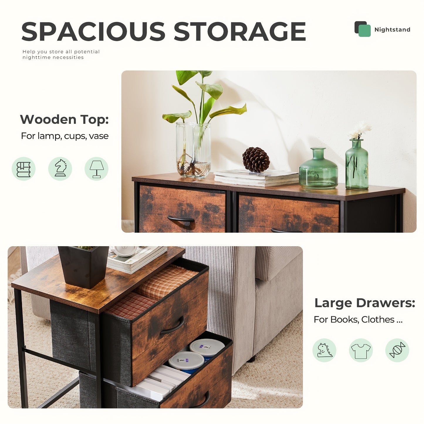2 Storage Drawers In 20\