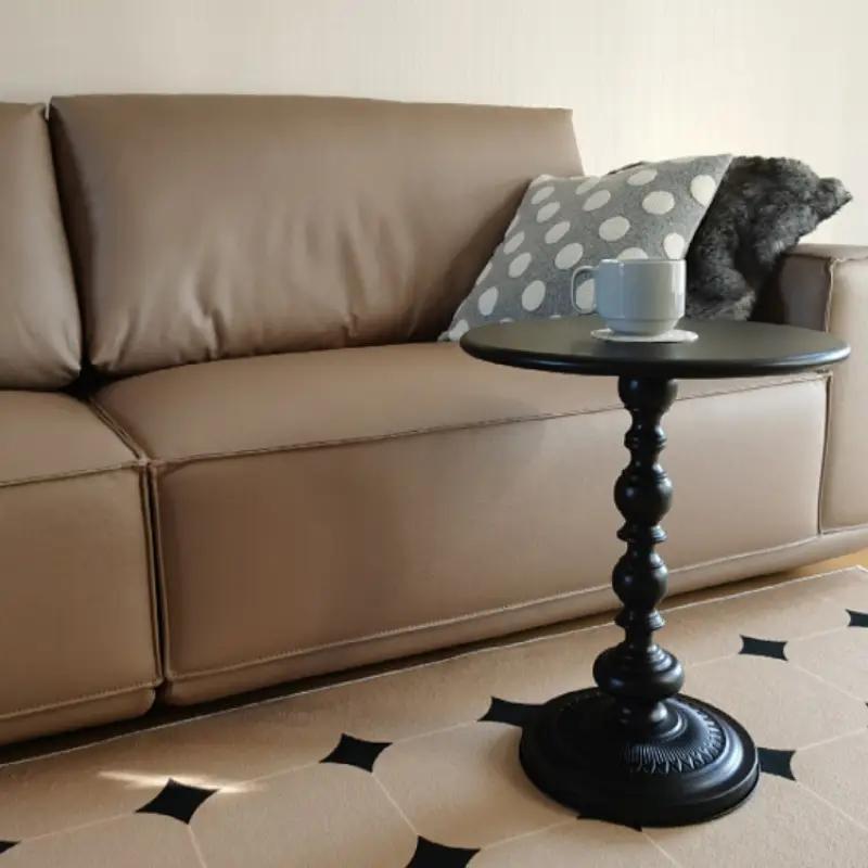 Elegant Golden Metal Side Table with Storage - Lightweight, No Electricity Required, Sturdy Leg Base