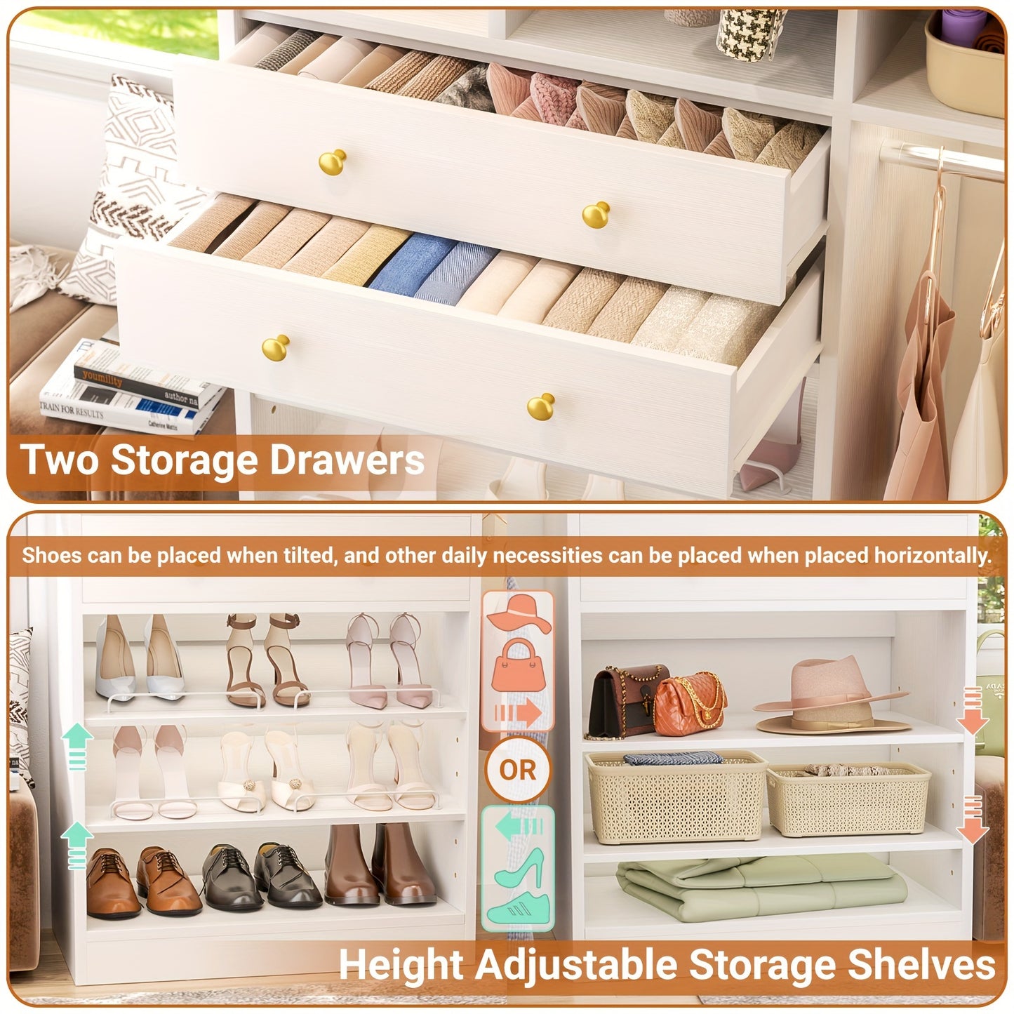Closet System - 5FT Closet System With Drawers, 60\