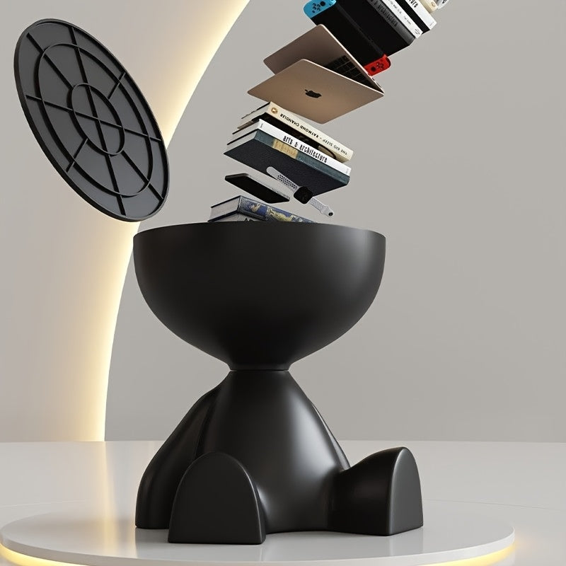 Creative Bear Side Table Large-Capacity Bear-Shaped Side Table