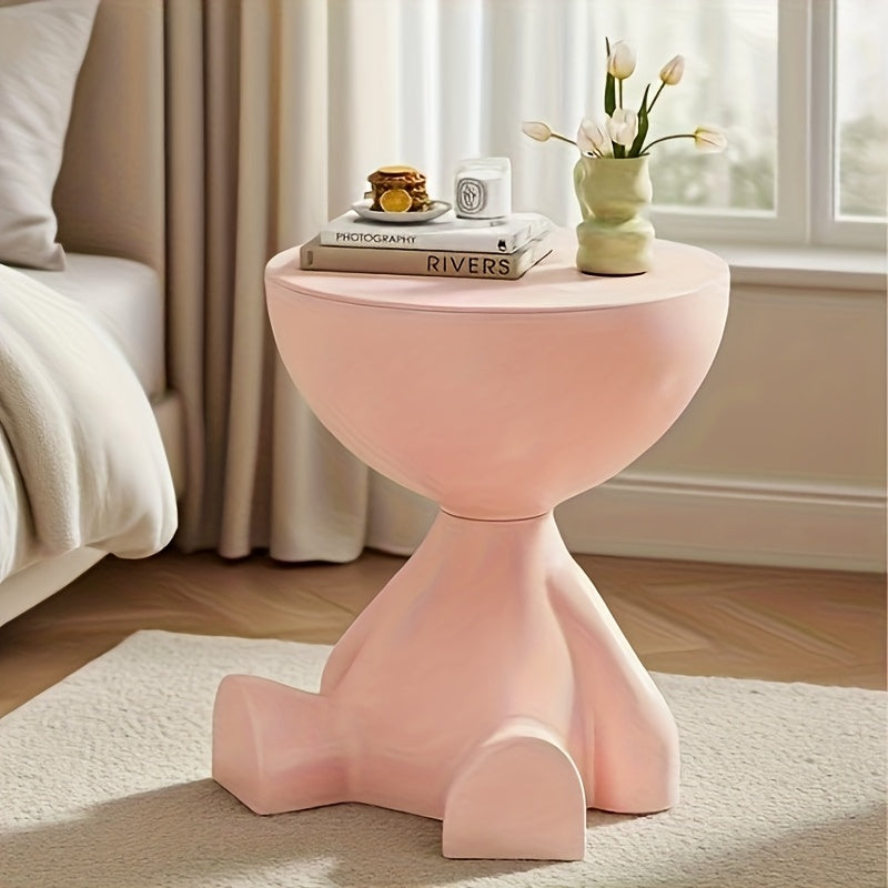 Creative Bear Side Table Large-Capacity Bear-Shaped Side Table