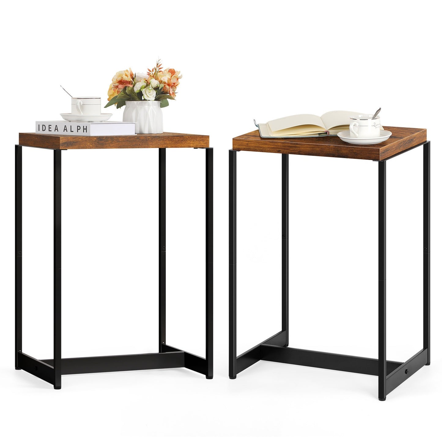 1\u002F2pcs Narrow Side Table, Versatile End Table, Coffee Table, Snack Table, Laptop Desk, Bedside Nightstand, for Living Room, Bedroom, Kitchen, Office, Stylish and Functional Accent Furniture